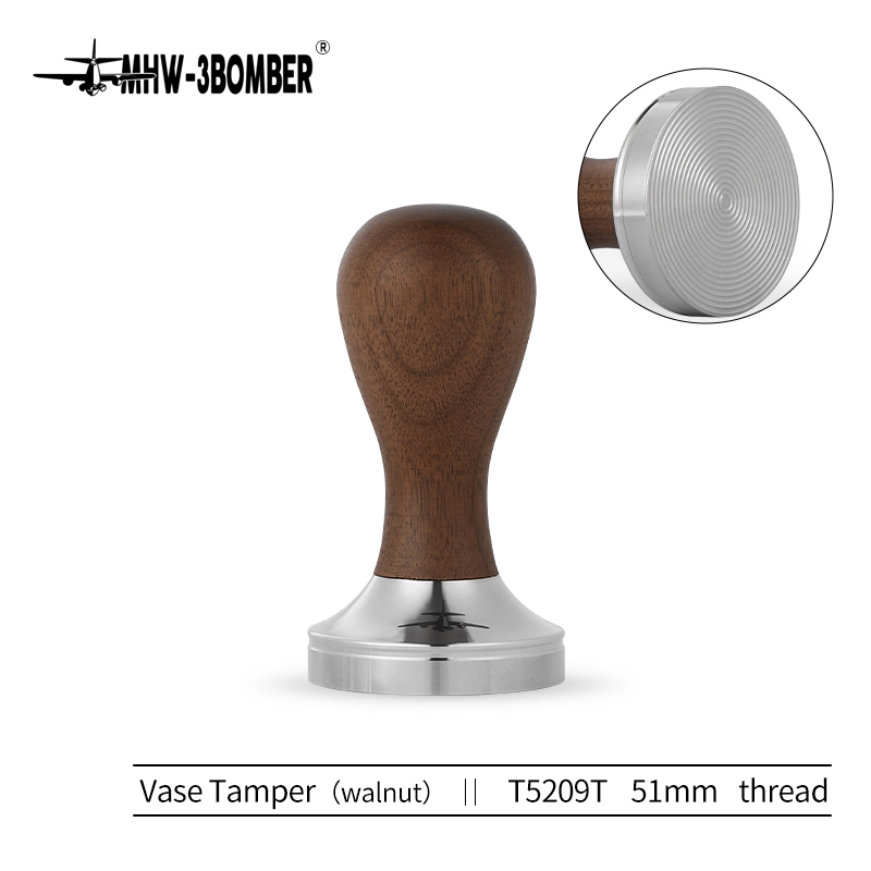 MHW-3BOMBER Vase Tamper (Walnut) Thread